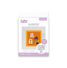 Crafters Companion Stamp, Die & Flock - Halloween Pets